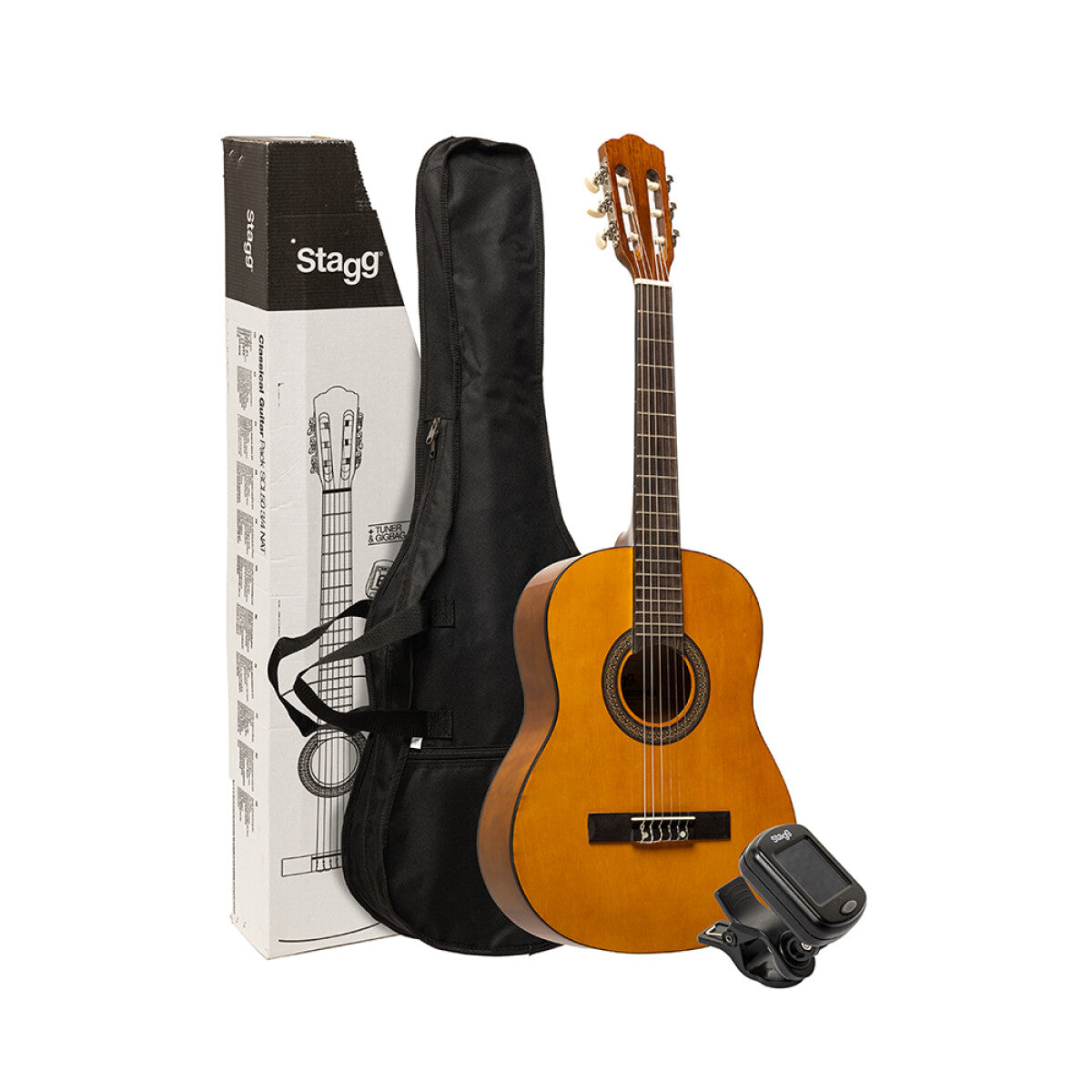 Stagg SCL50 NAT PACK klassieke gitaar naturel