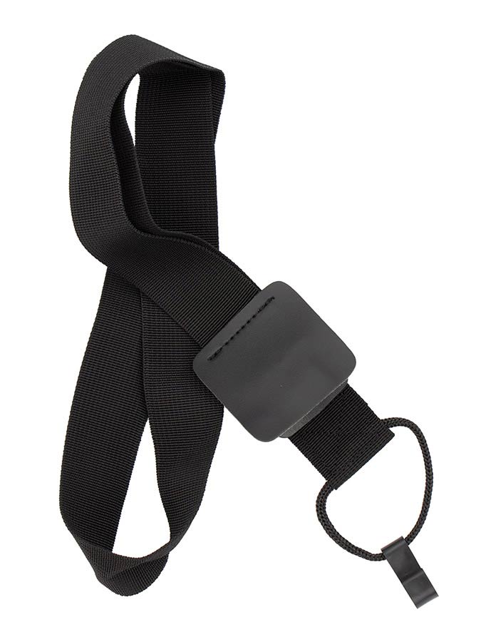 Gaucho GST-40-BK Klassieke Gitaarband met klankgathaak, zwart nylon, 40 mm breed