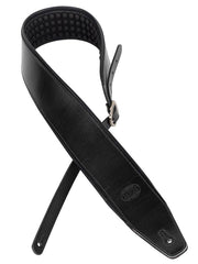 Gaucho GST-810-BK Ergoline Series Gitaarband met comfortabele voering van Italiaans leer, zwart
