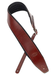Gaucho GST-810-LBR Ergoline Series Gitaarband met comfortabele voering van Italiaans leer, lichtbruin