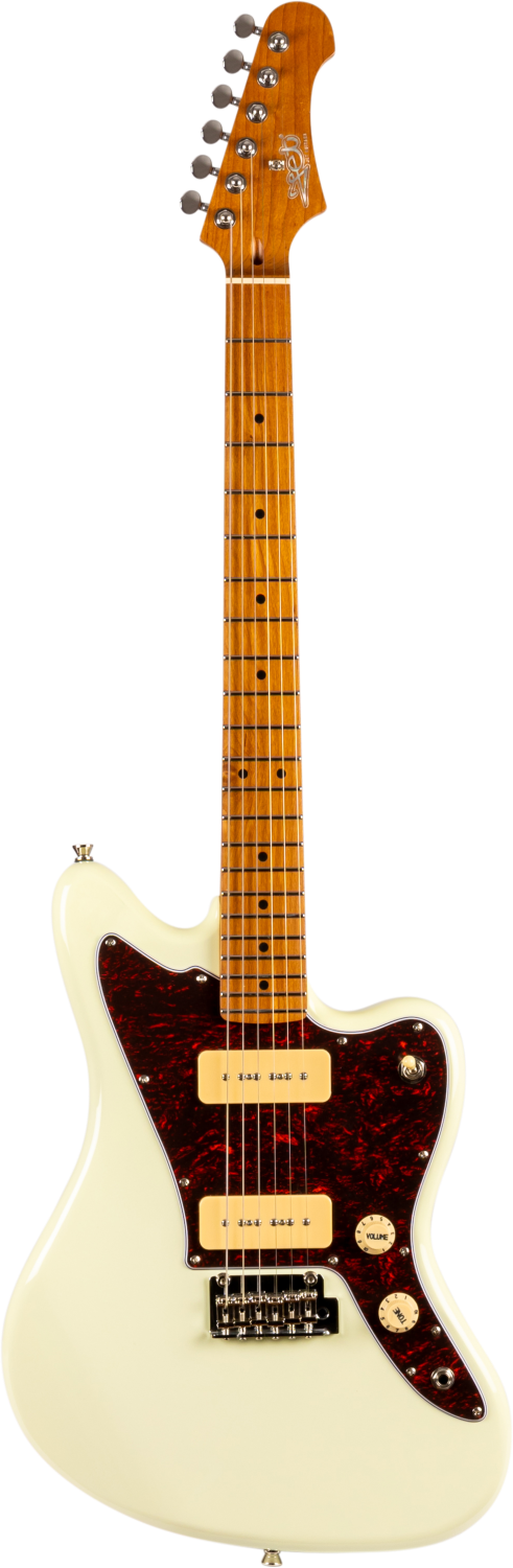 JET Guitars JJ-300 P90 OW – elektrische gitaar – J-stijl P90 Elektrisch Wit