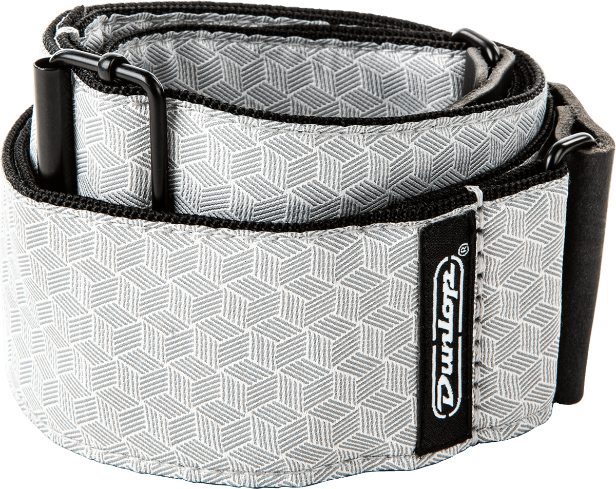 Dunlop D6712 Jacquard Cube Hatch Light Grey Gitaarband