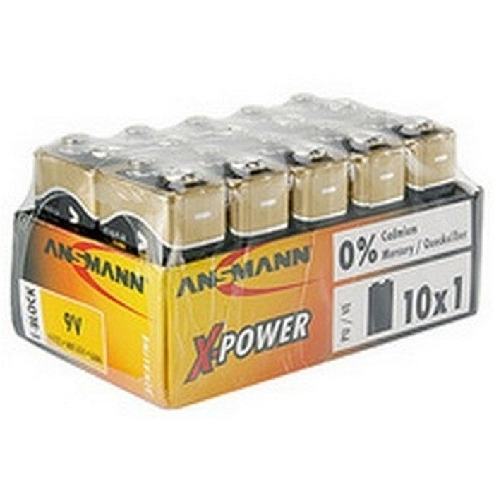 Ansmann Alkaline X-Power 9V-Block 10-pcs – batterij