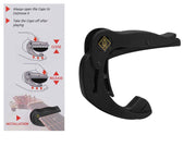 Wittner W-996-F capo voor akoestische gitaar, gewelfd, zwart