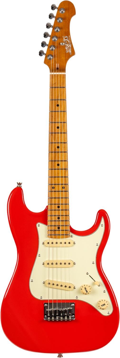 JET Guitars JS-300 MINI RD – elektrische gitaar – Mini S-stijl SSS Rood