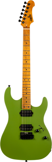 JET Guitars JS-500 MGR – elektrische gitaar – S-stijl HH mat Groen