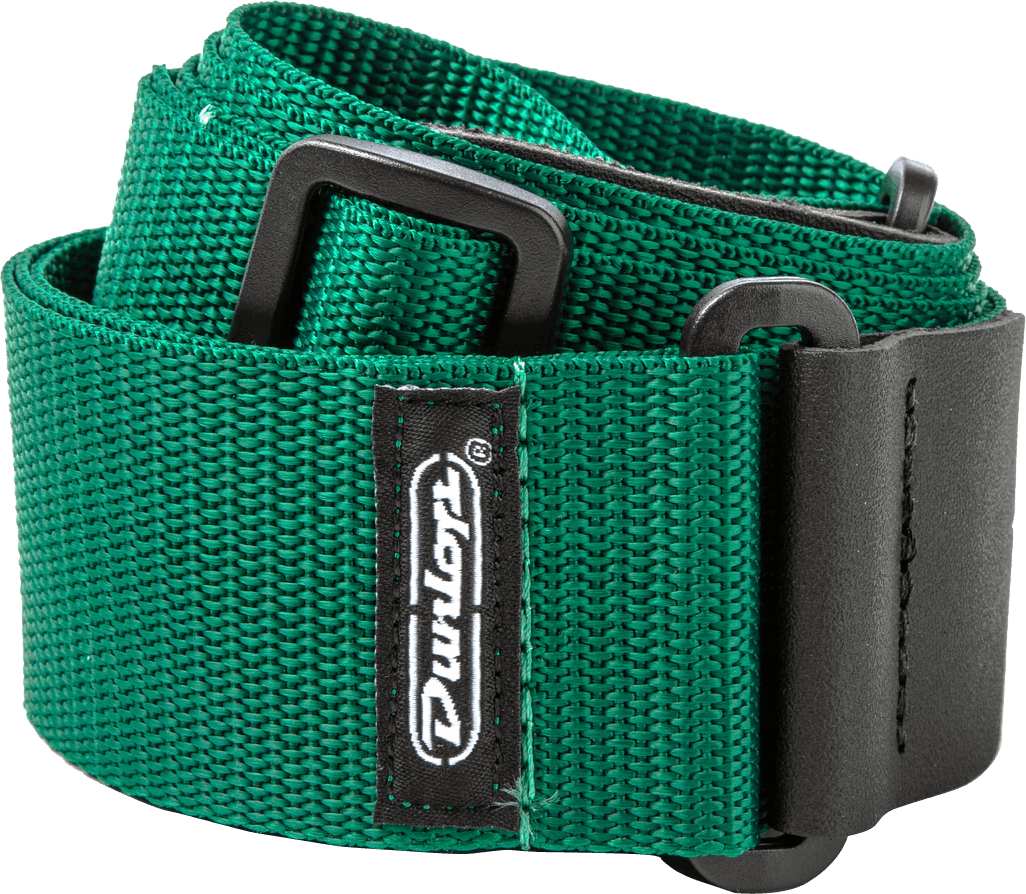 Dunlop D07-01RG Poly Strap Green Gitaarband