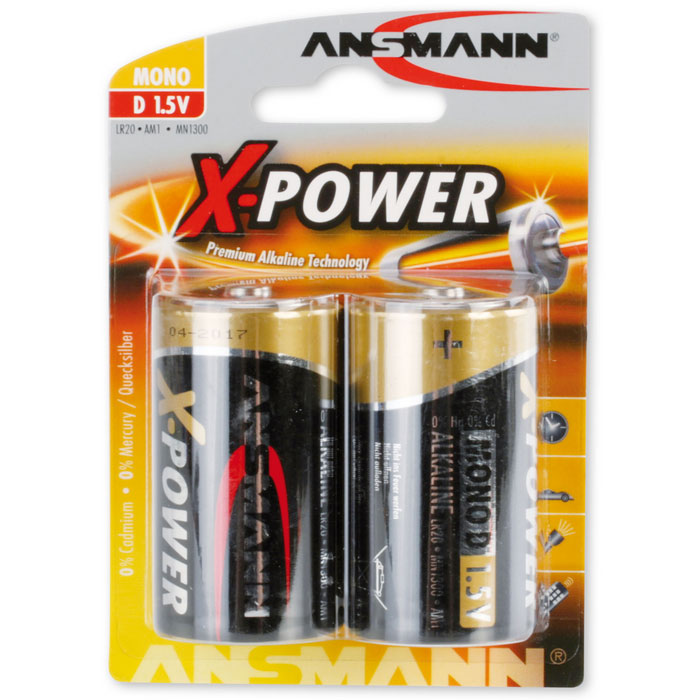 Ansmann Alkaline X-Power D 2-pcs blister – batterij