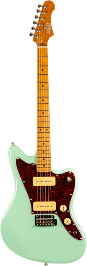 JET Guitars JJ-300 P90 SFG – elektrische gitaar – J-stijl P90 Elektrische Zeegroene Schuim