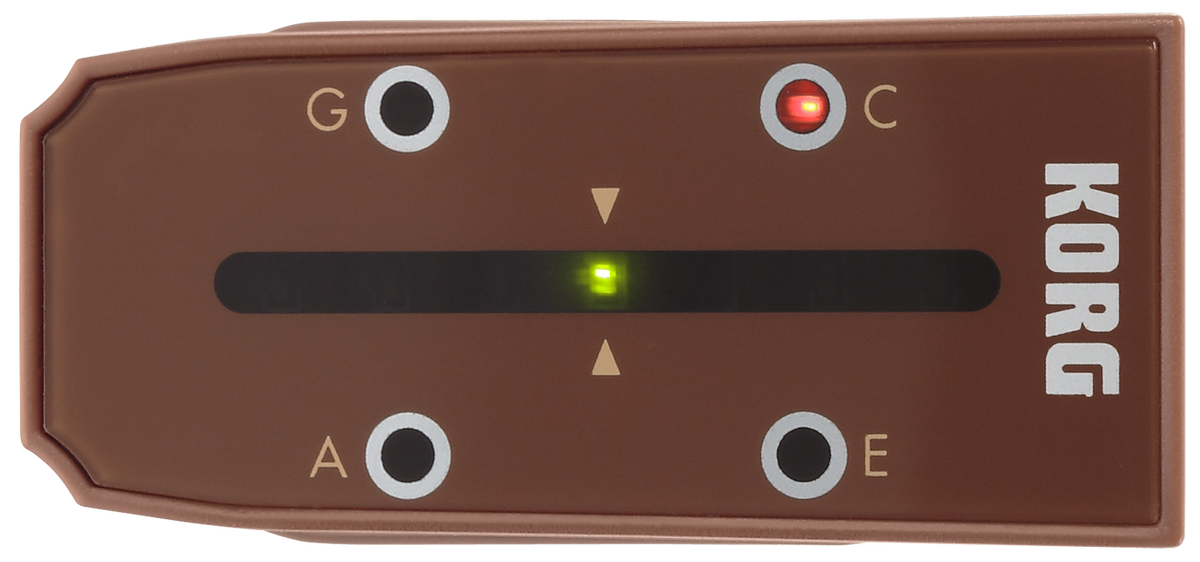 Korg Stemapparaat, Ukulele, Headtune U1, Clip-On, bruin