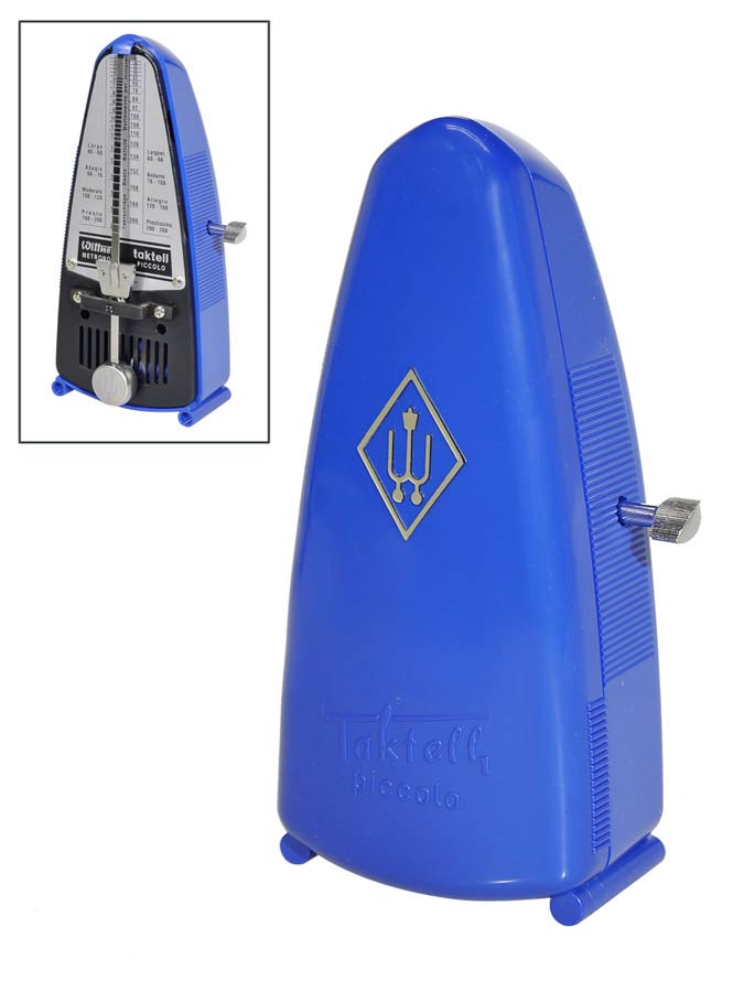 Wittner 837 metronome, kunststof behuizing, zonder bel, blue