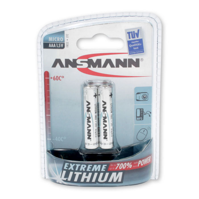 Ansmann Lithium AAA 2-pcs blister – batterij
