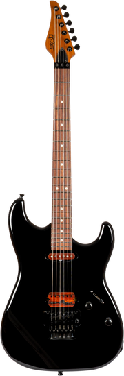 JET Guitars JS-800 BKW HS – elektrische gitaar – S-stijl Zwart, palissander toets