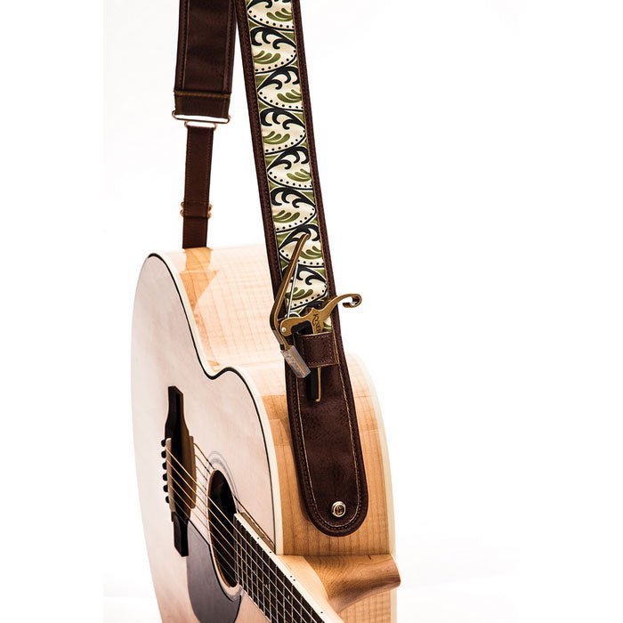 Kyser GUITAR STRAP - spring k brown – gitaarband