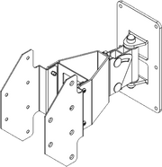 HK Audio STBRACK-2P10 – Wall mount for 2 P10