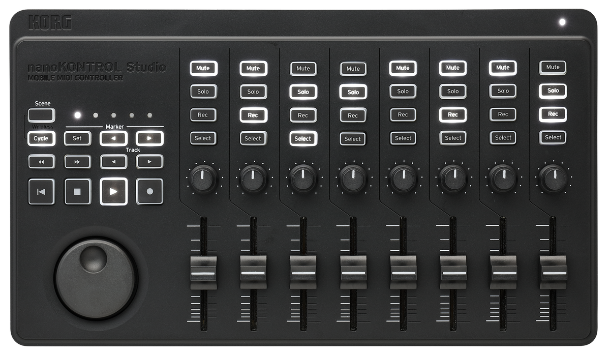 Korg USB-Controller, Bluetooth, nanoKONTROL Studio, zwart