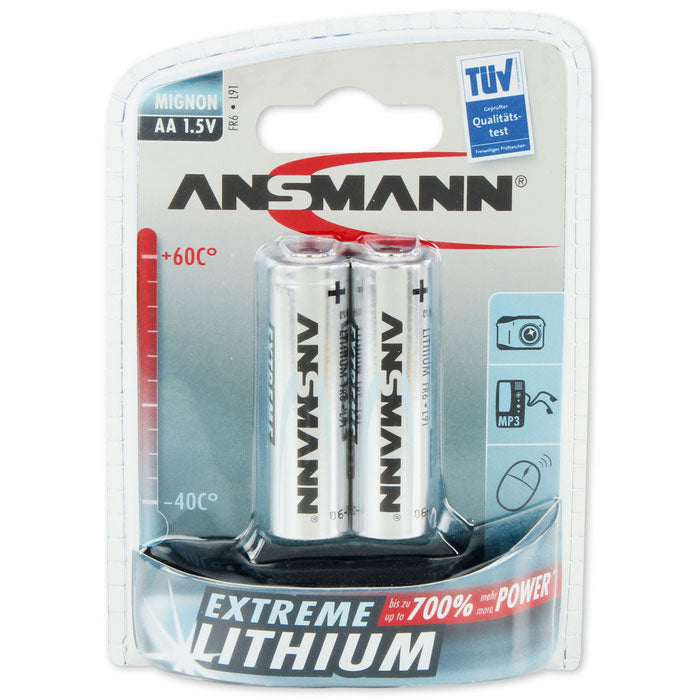 Ansmann Lithium AA 2-pcs blister – batterij
