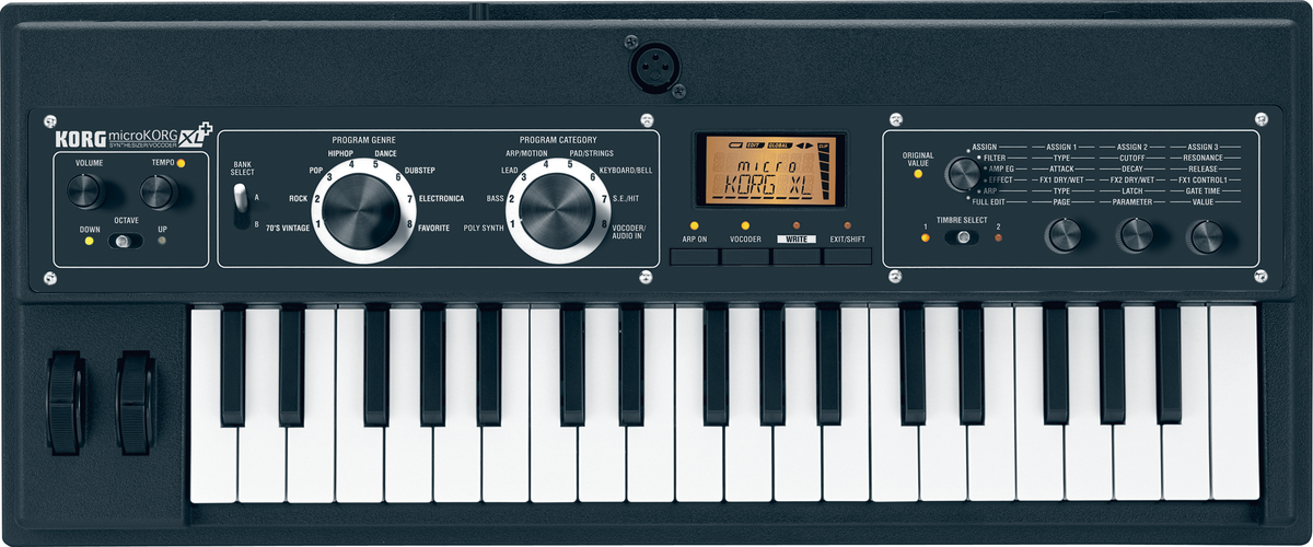 Korg Synthesizer, digitaal, microKORG XL+, Vocoder, 37 toetsen