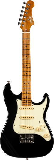 JET Guitars JS-300 MINI BK – elektrische gitaar – Mini S-stijl SSS Zwart
