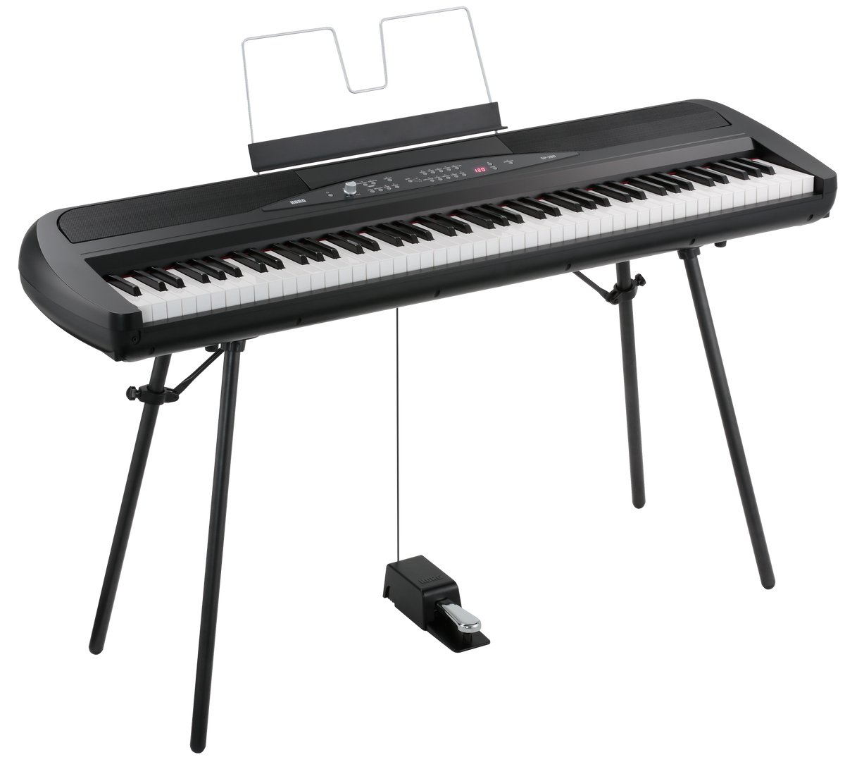 Korg Digitale Piano, SP280, 2x22 W, Statief, zwart