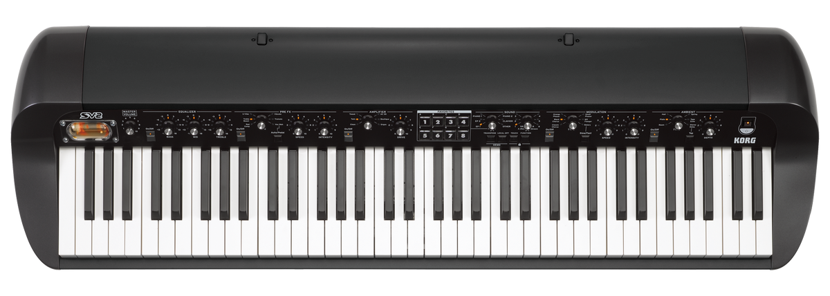 Korg Digitale Piano, SV2-73, 73 toetsen (RH3), zwart, zonder luidsprekers