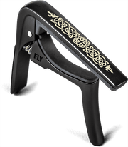 Dunlop 63CBKC Trigger Fly Celtic Knot Curved Black Capodaster