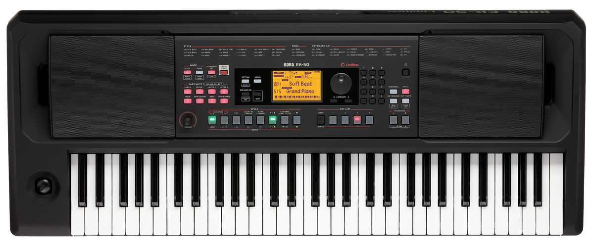 Korg Keyboard, Arranger EK-50L, 61 toetsen, limitless