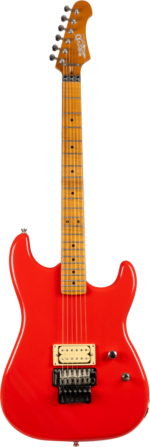 JET Guitars JS-700 RD H – elektrische gitaar – S-stijl 1x Humbucker Rood