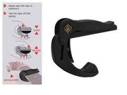 Wittner W-996-CL capo voor klassieke gitaar, plat, zwart