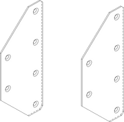 HK Audio CPLATE-P10 – 2 P10 connection plates