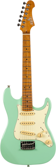 JET Guitars JS-300 MINI SFG – elektrische gitaar – Mini S-stijl SSS SF Groen