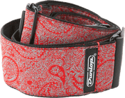 Dunlop D6711 Jacquard Paisley Red Gitaarband