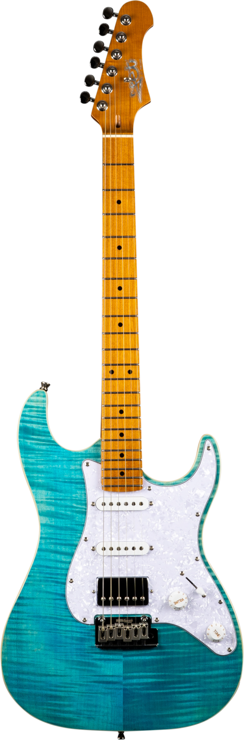 JET Guitars JS-450 OBL – elektrische gitaar – S-stijl HSS Oceaanblauw