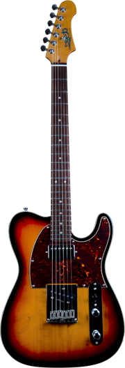 JET Guitars JT-350 SB R – elektrische gitaar – T-stijl SH Sunburst, palissander toets
