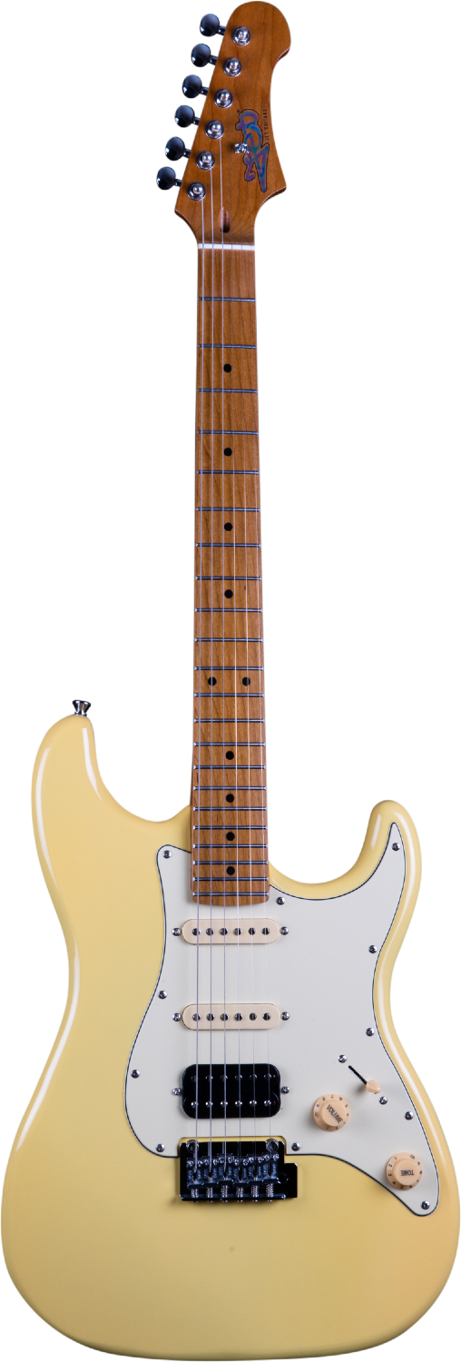 JET Guitars JS-400 VYW – elektrische gitaar – S-stijl HSS Vintage Geel