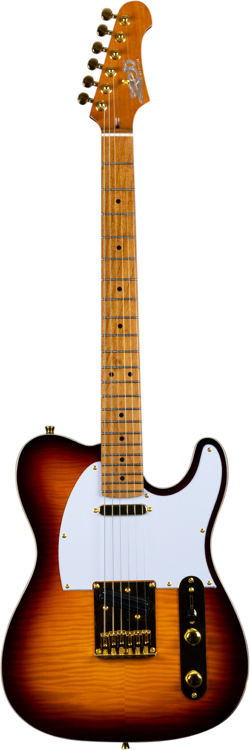 JET Guitars JT-600 BS G – elektrische gitaar – T-stijl Tabak burst