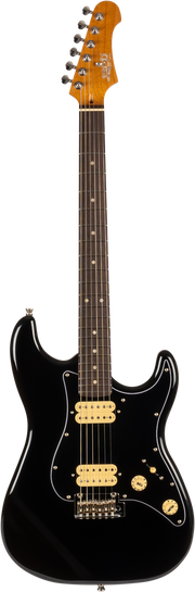 JET Guitars JS-400 BKR H – elektrische gitaar – S-stijl HH Zwart, palissander toets