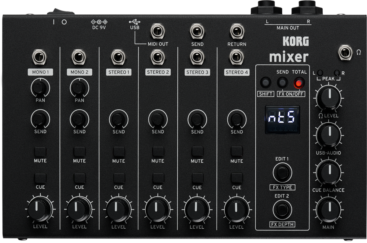 Korg Mixer, NTS-4, Nu:Tekt, DIY Kit, effecten, USB-interface