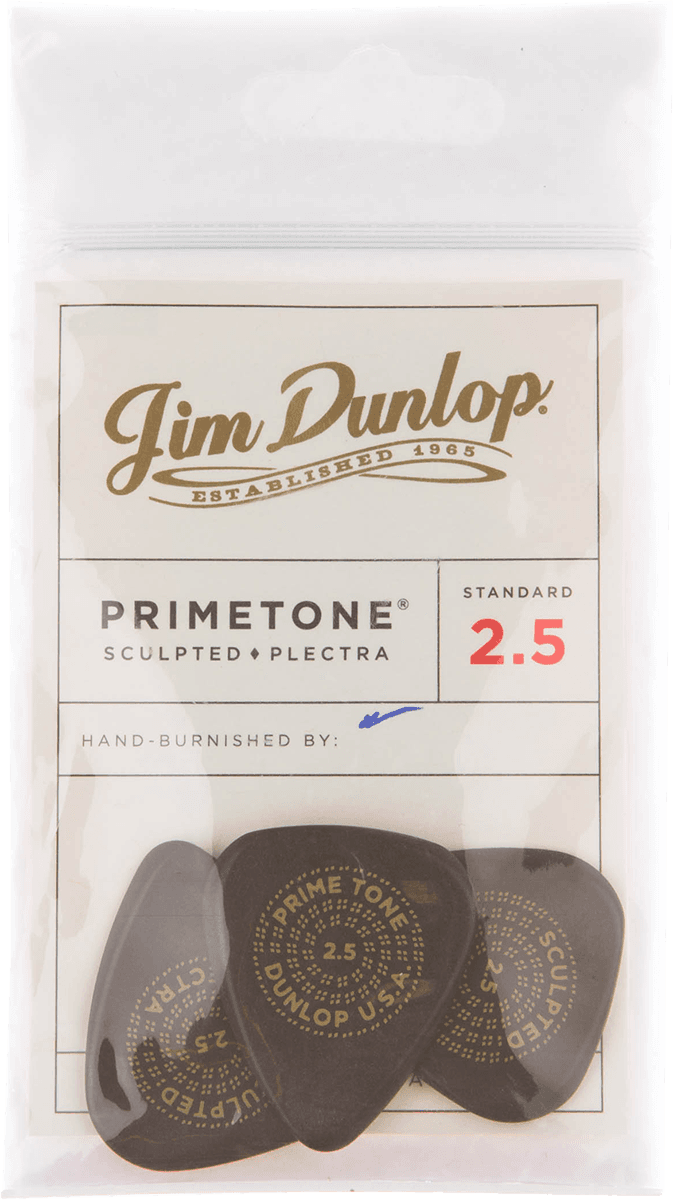 Dunlop Primetone Standard Smooth 2,5 mm – Set van 3