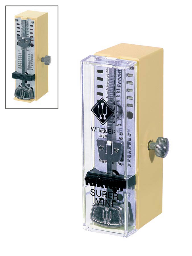 Wittner 882051 mechanische mechanische metronoom kunststof, ivoor, zonder bel
