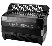 Korg Digitale accordeon, FISA SUPREMA C, Compact model, 92 knoppen, 120 bassen