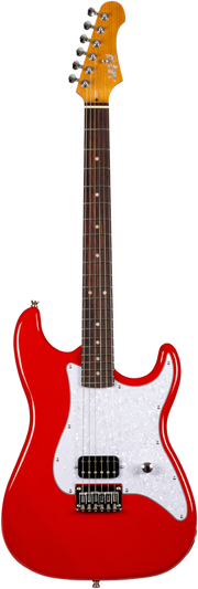 JET Guitars JS-400 HT RD – elektrische gitaar – S-stijl HSS Hardtail Rood, palissander toets