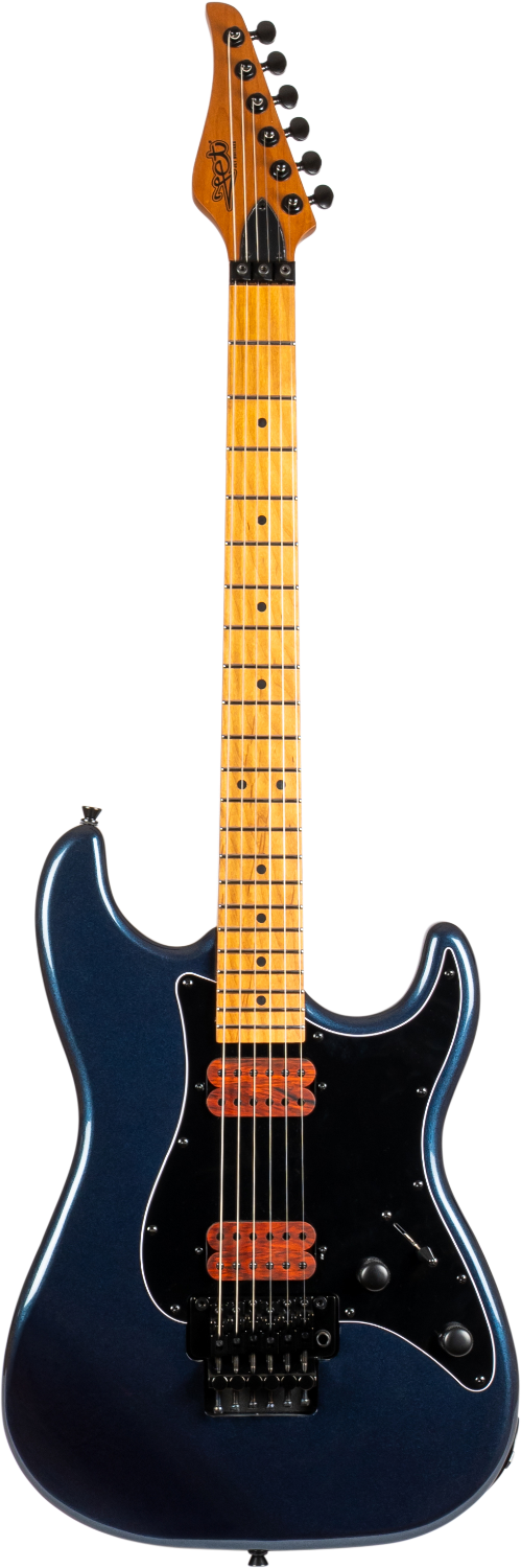JET Guitars JS-800 DBW HH – elektrische gitaar – S-stijl HH Diep blauw