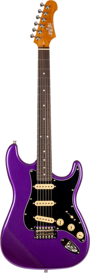 JET Guitars JS-300 PLM R – elektrische gitaar – S-stijl SSS Pruim, Rozenhout. Vingerbord