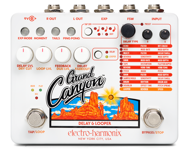 Electro-Harmonix GRAND CANYON – looperpedaal