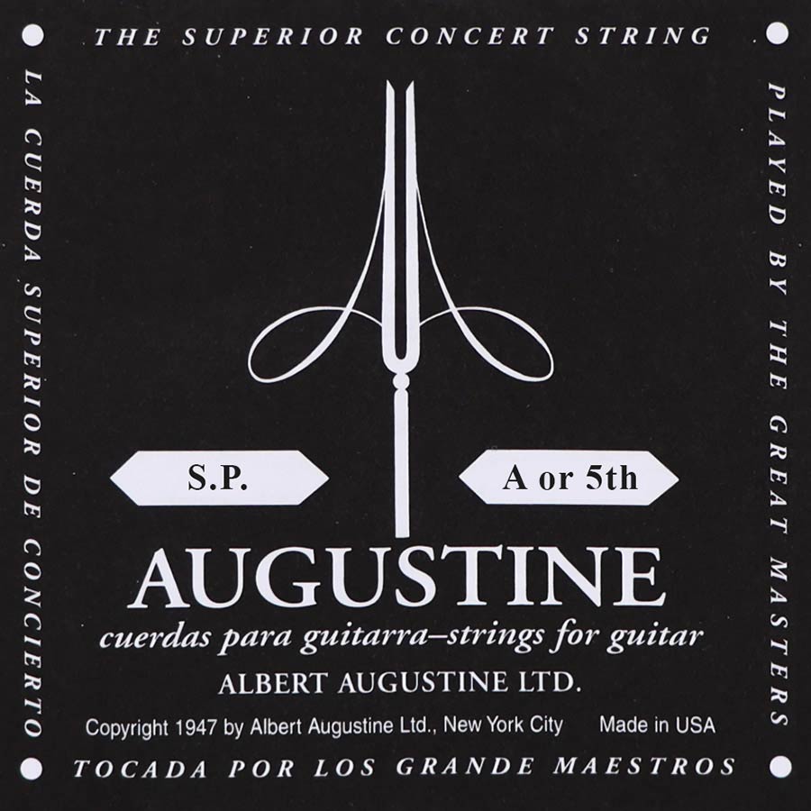 Augustine AUBLK5 Black A5 losse bassnaar voor klassiek gitaar