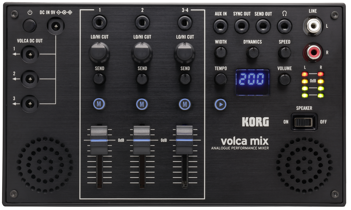 Korg Mixer, volca mix, 4 kanalen, met effecten, voor volca Serie