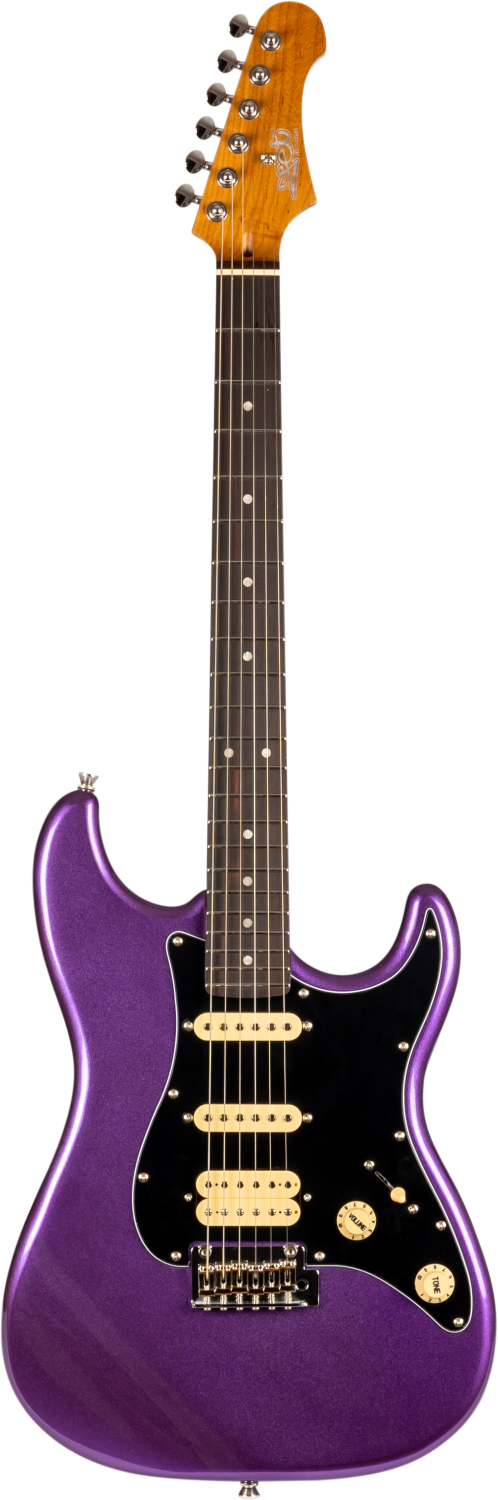 JET Guitars JS-400 PLM R – elektrische gitaar – S-stijl HSS Pruim, palissander toets