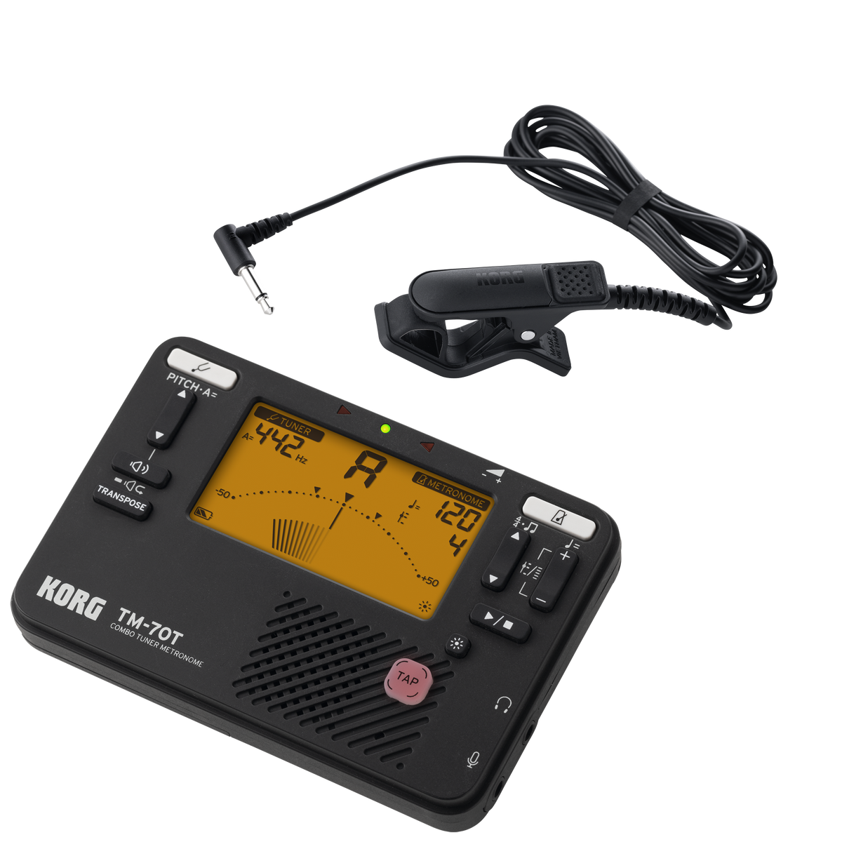 Korg Metronoom, Stemapparaat, TM-70, incl. CM400, zwart