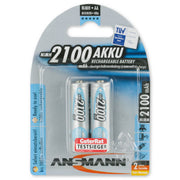 Ansmann Premium AA 2100 mAh 2-pcs blister – oplaadbare batterij